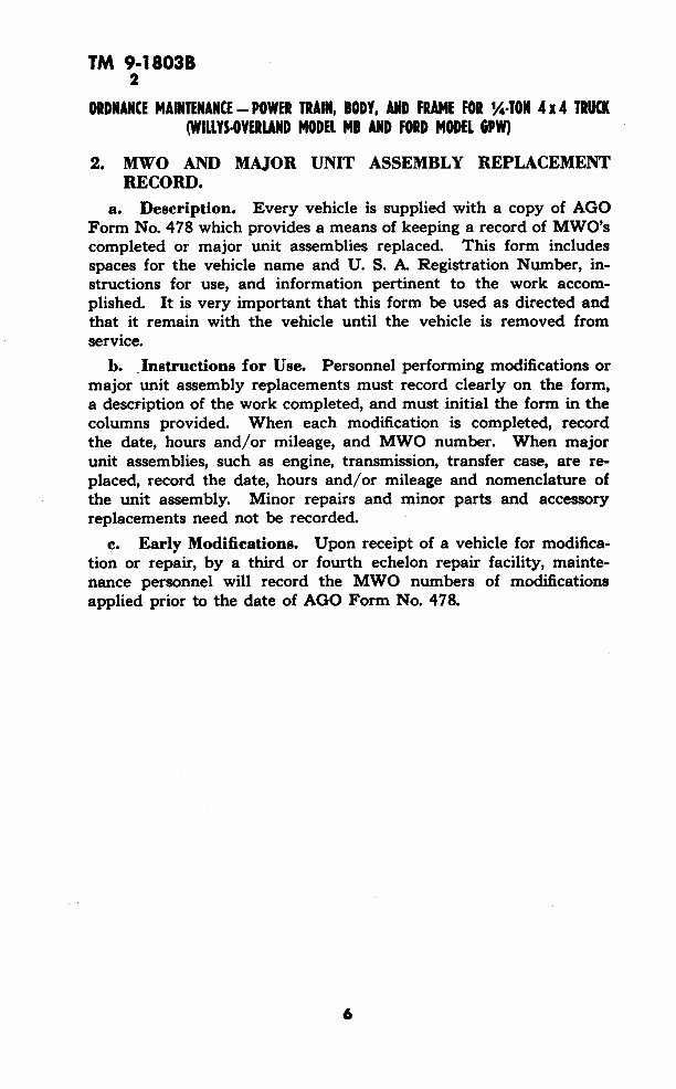 Jeep Willys Maintenance Technical manual preview img 6