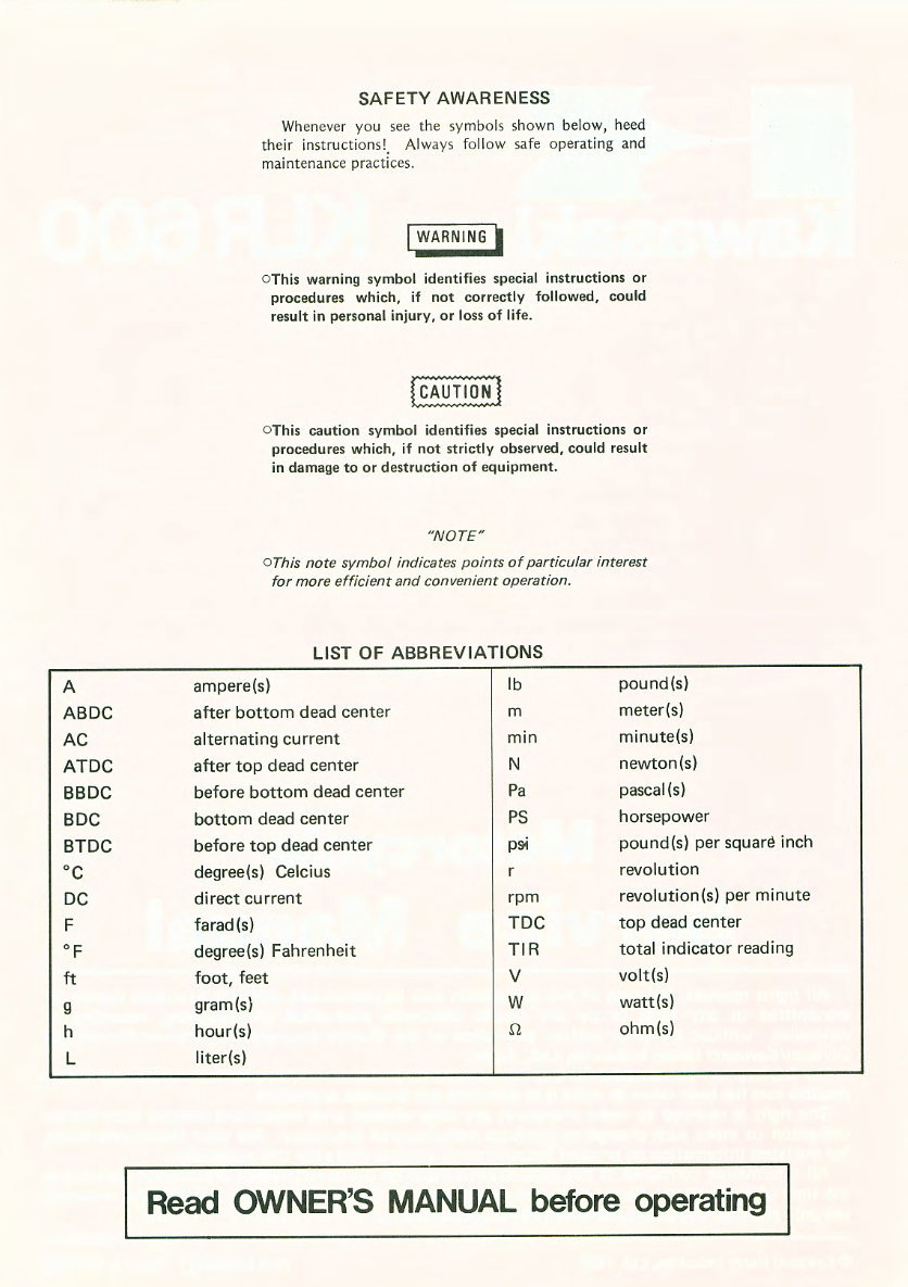 KAWASAKI KLR600 KLR600 Full Service & Repair Manual 1984-2006 preview img 4