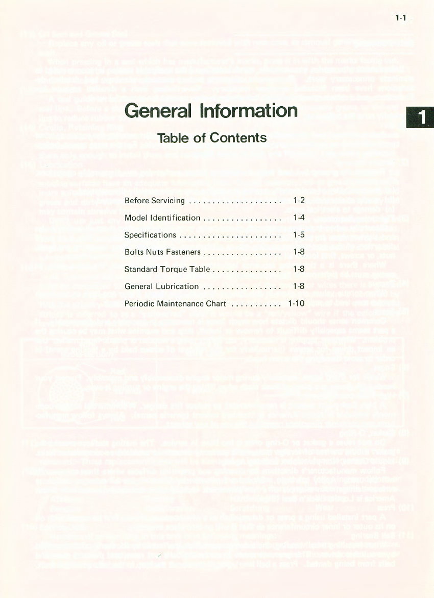 KAWASAKI KLR600 KLR600 Full Service & Repair Manual 1984-2006 preview img 9