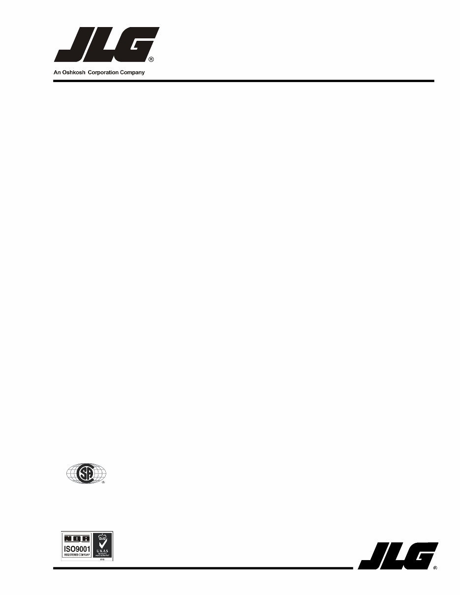 JLG Vertical Mast 12SP, 15SP Service Repair Workshop Manual (P/N:3120775) preview img 1