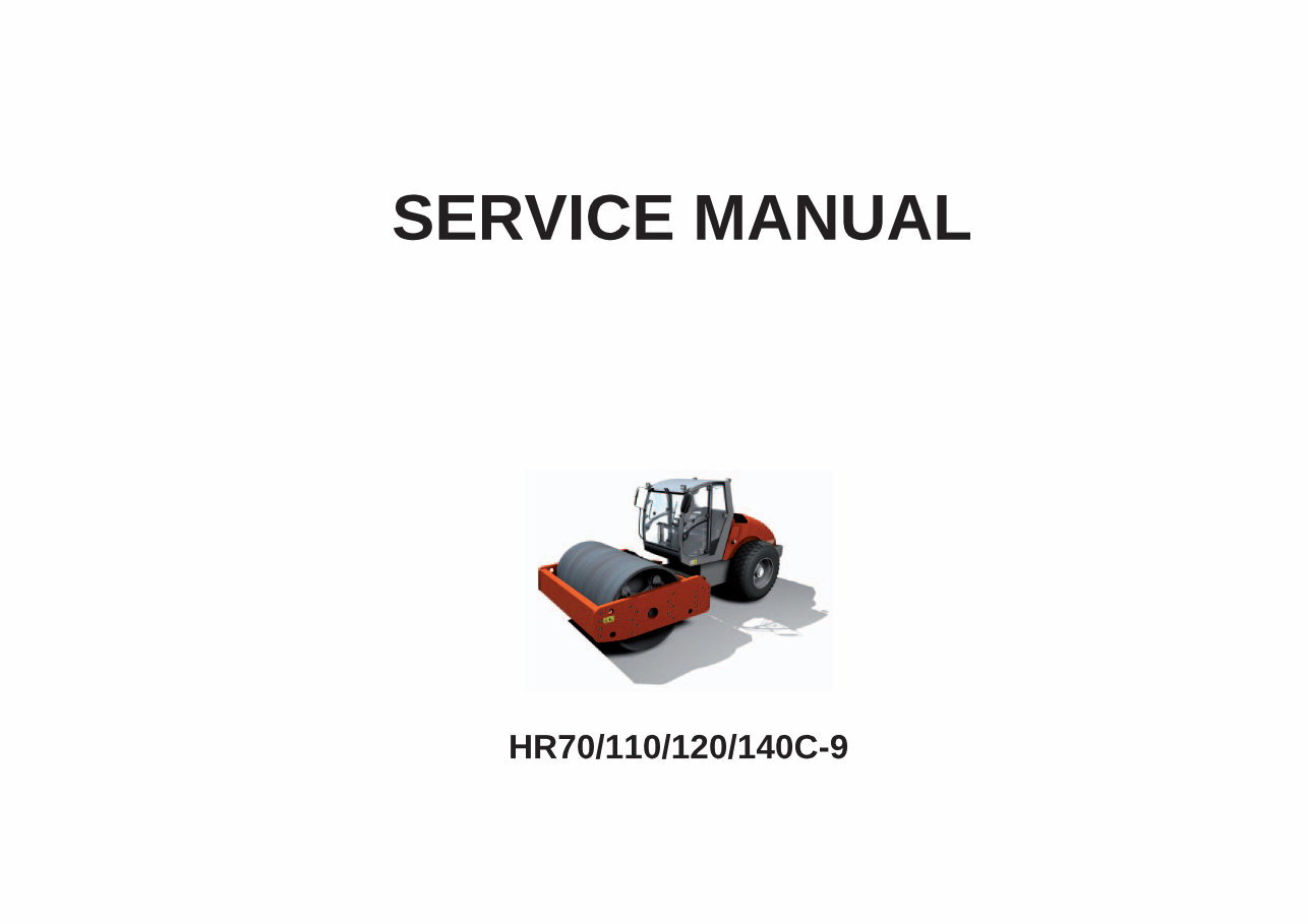 HYUNDAI HR70C-9 / HR110C-9 / HR120C-9 / HR140C-9 ROAD ROLLER Service Manual - ! preview img 1