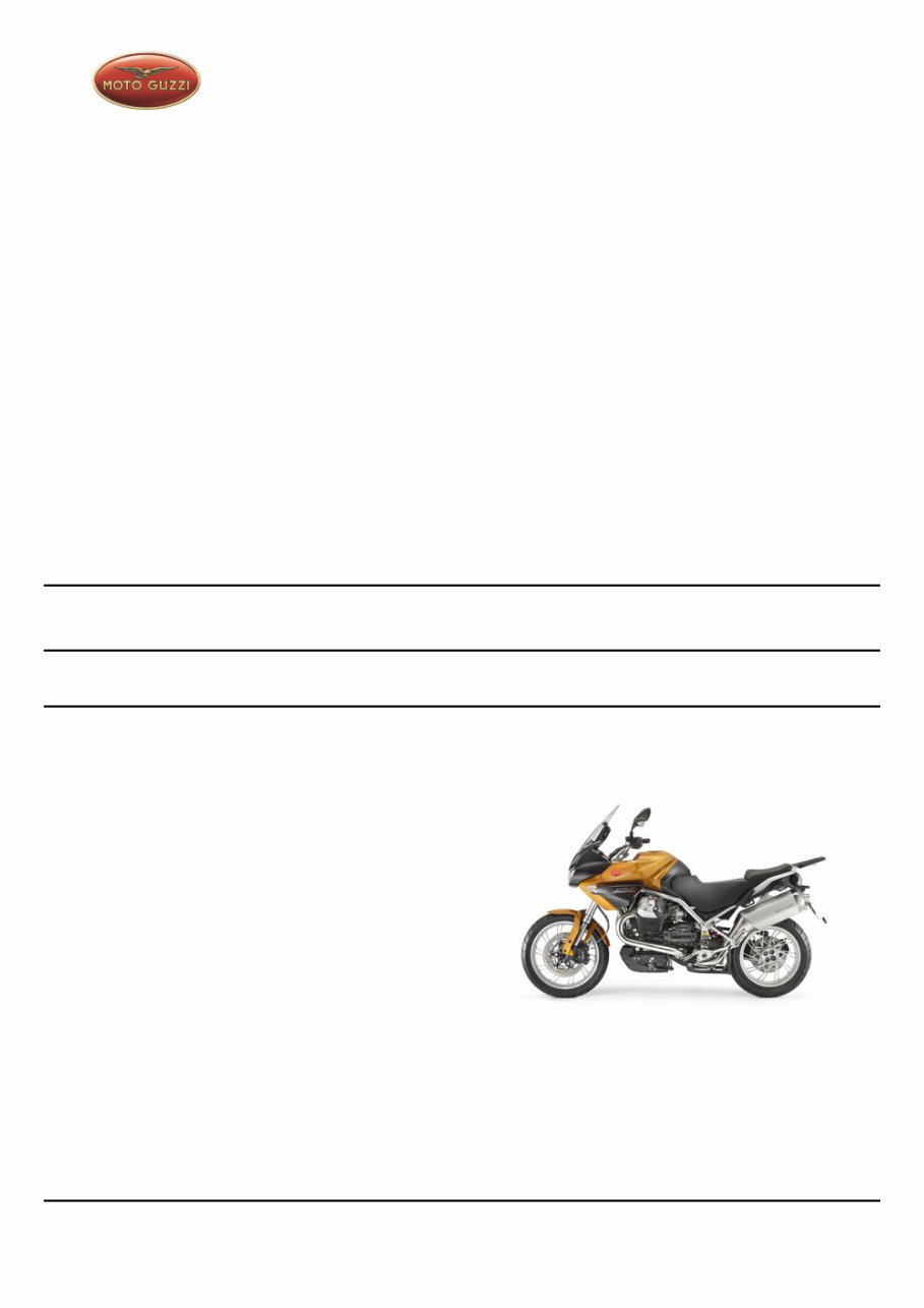 2011-2013 Moto Guzzi Stelvio 1200 8v Ntx Abs Service & Repair Manual preview img 1