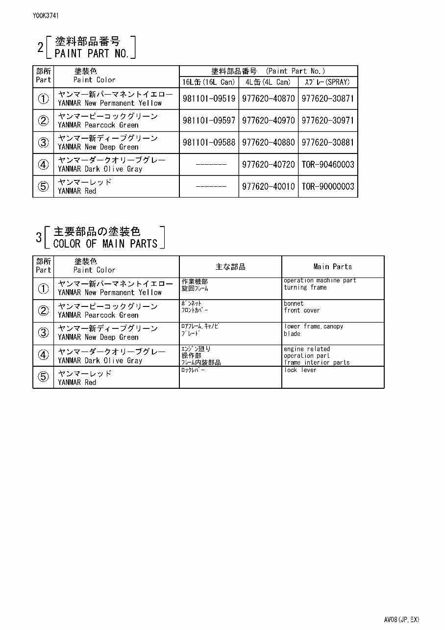 Yanmar SV08 Crawler back-hoe Parts Catalogue preview img 5