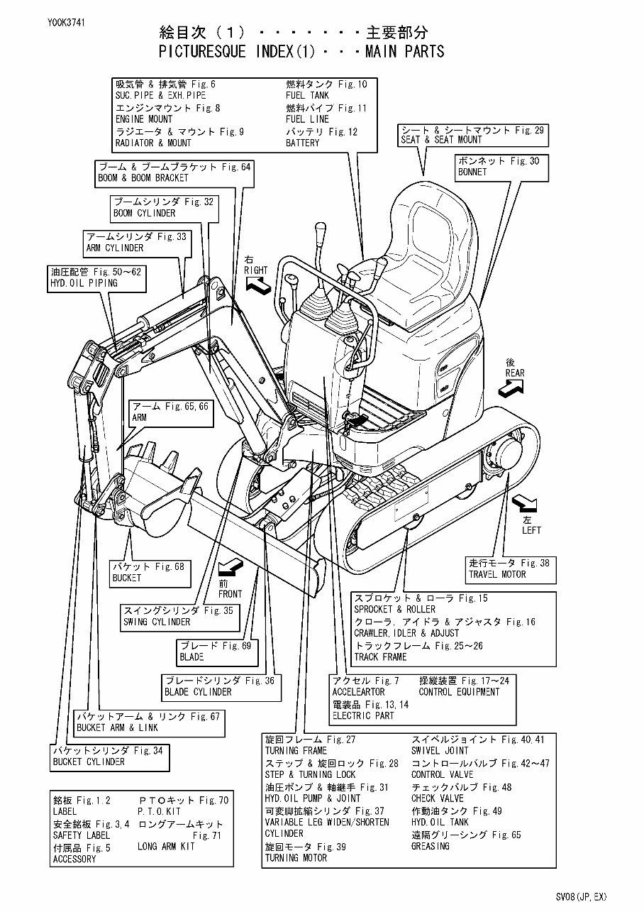 Yanmar SV08 Crawler back-hoe Parts Catalogue preview img 7