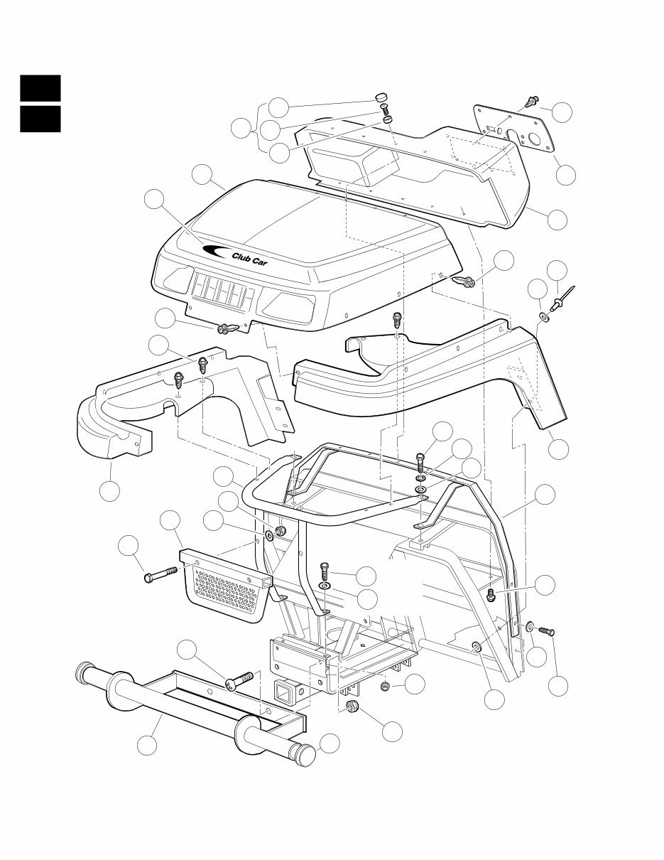 2003 Club Car Models Turf 272 Carryall 272 Carryall 472 Gasoline Golf Carts Illustrated Parts List preview img 10