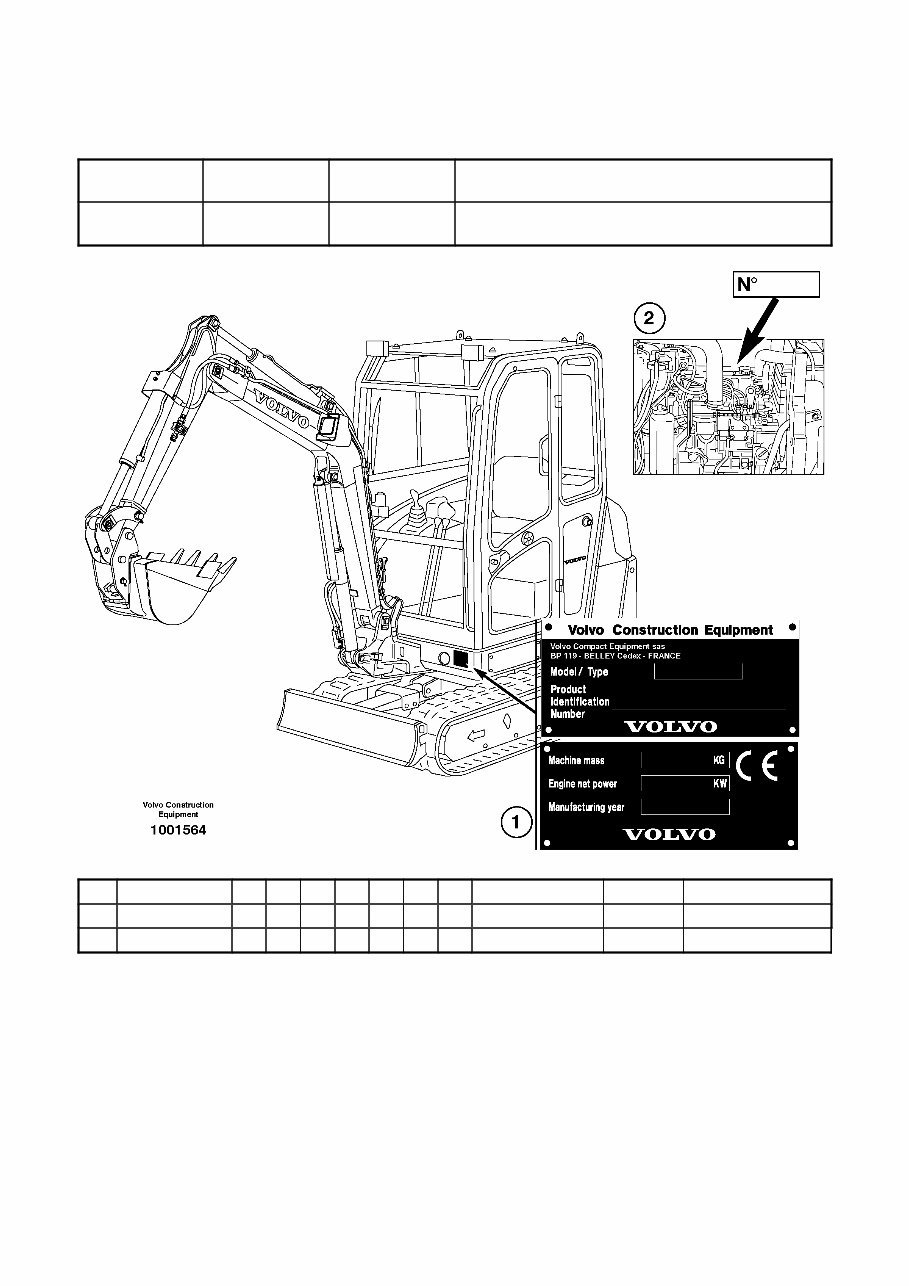VOLVO EC15B MINI DIGGER Excavator Parts Catalog IPL Manual preview img 2