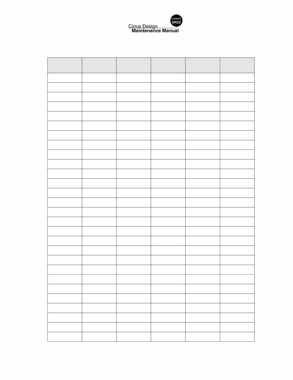 Cirrus SR22 Maintenance Service Manual preview img 5