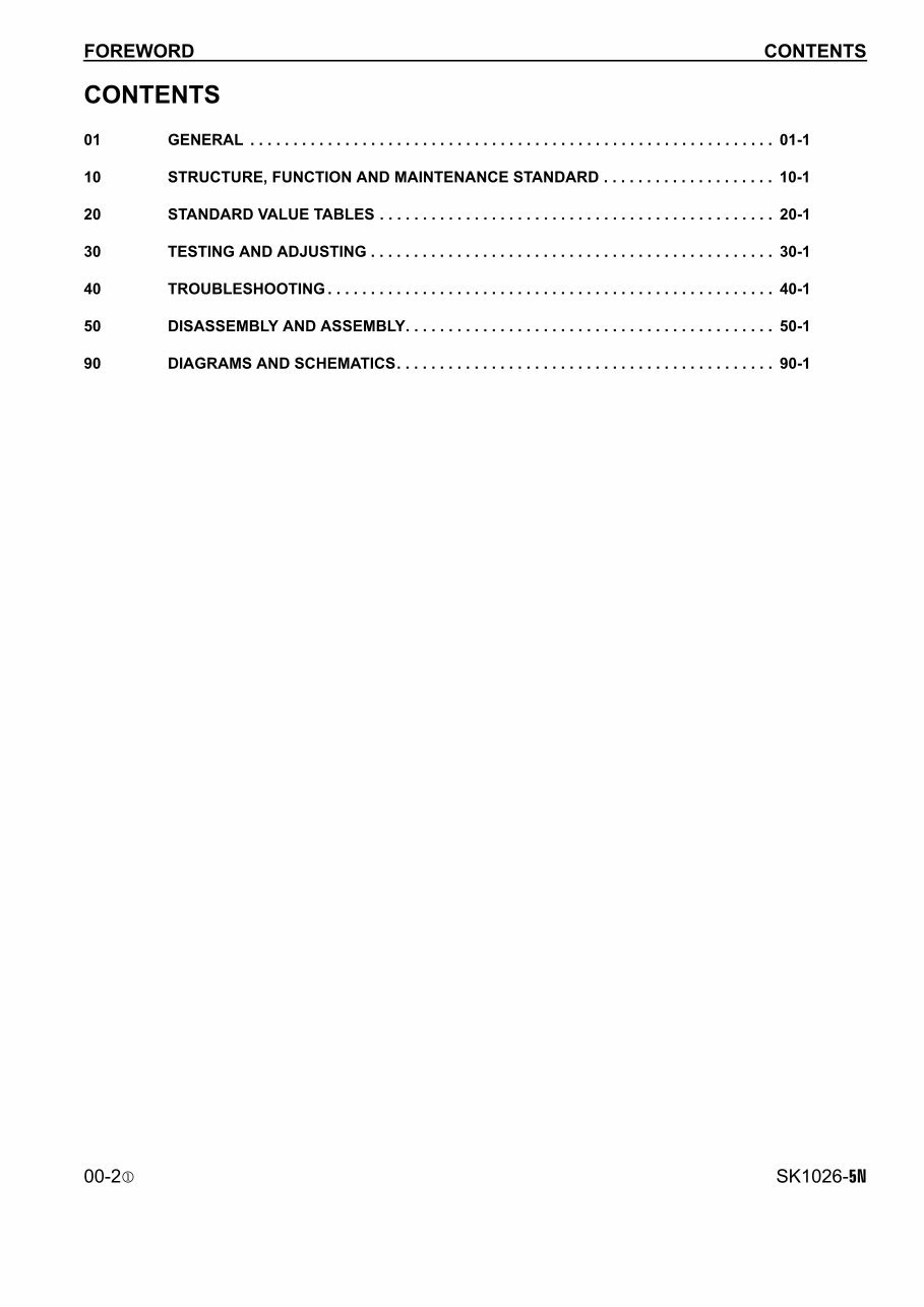 KOMATSU SK1026-5N Skid Steer Loader Service Repair Manual + Operation & Maintenance Manual preview img 2