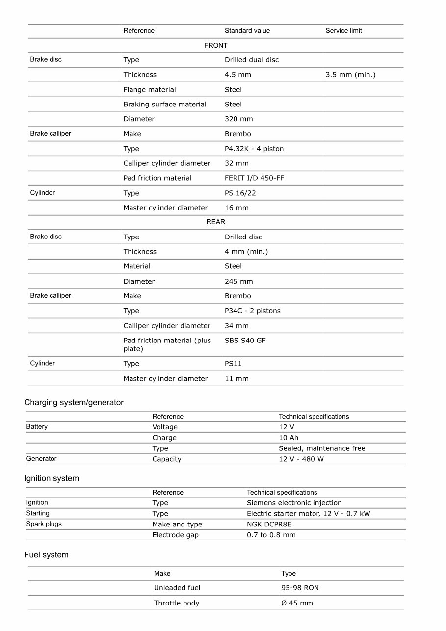 Ducati Monster 795 / 795 ABS 2012-13 Workshop Service Manual preview img 5