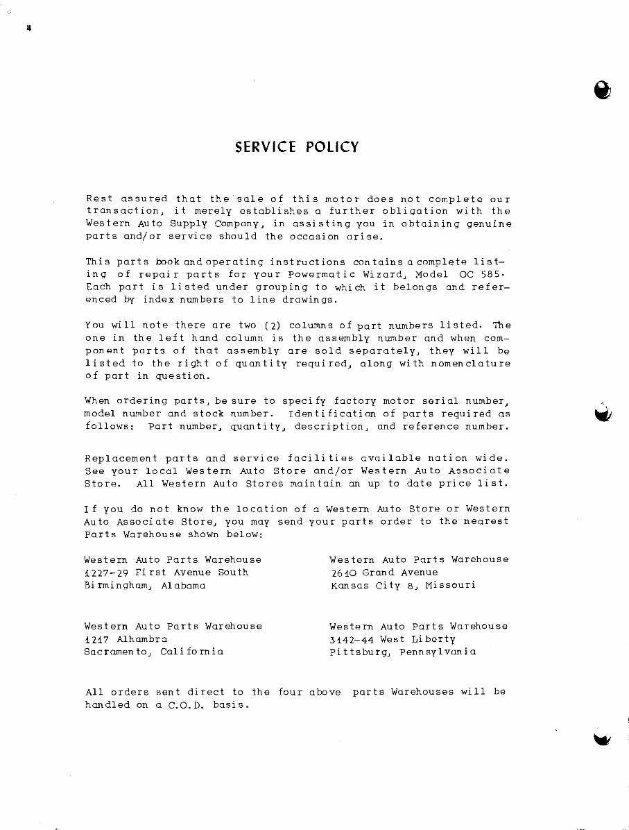 Wizard outboard motor parts n ops manual western auto preview img 6