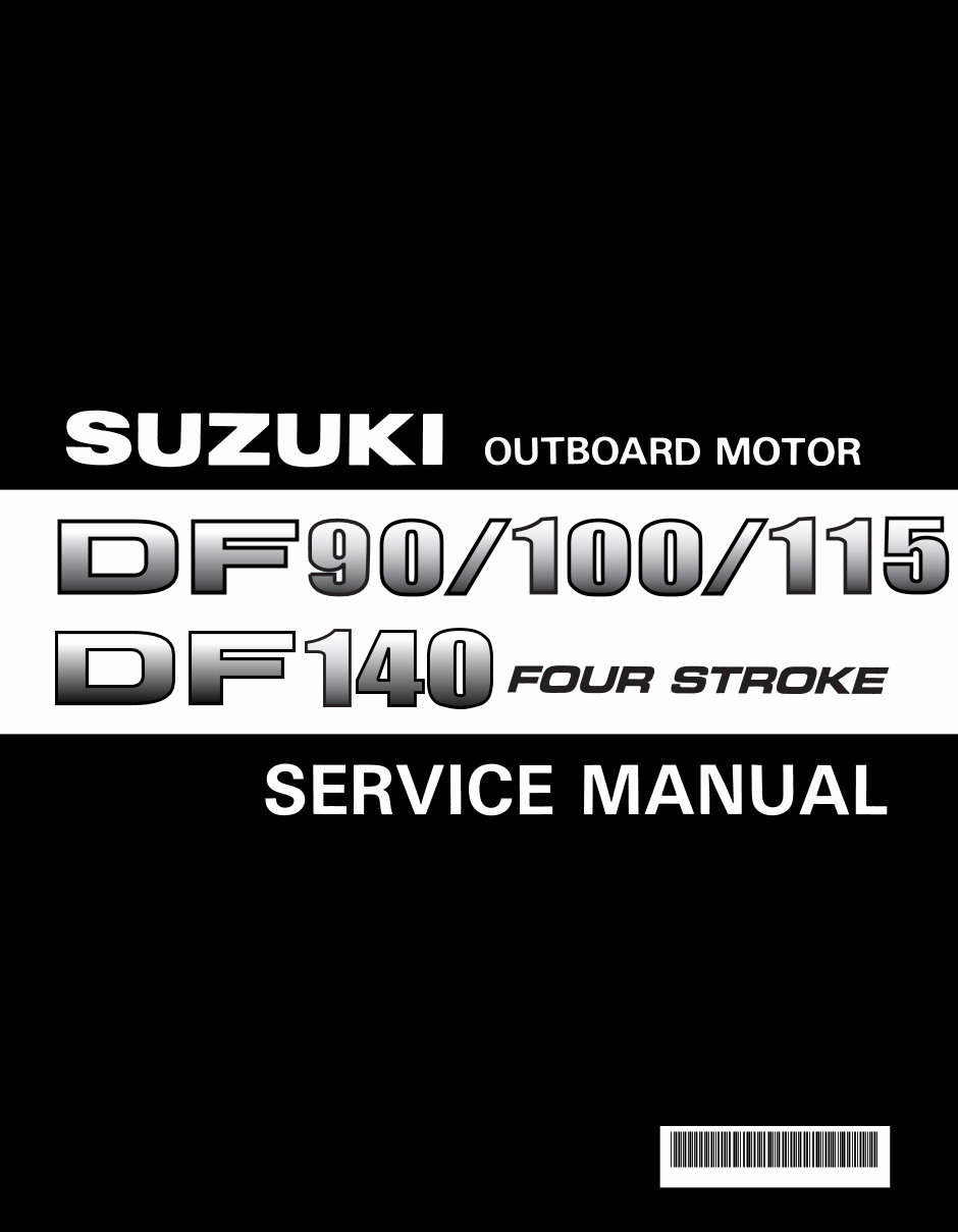 2000-2005 Suzuki DF90 DF100 DF115 DF140 4-Stroke Outboard Engine Service & Repair Manual preview img 1