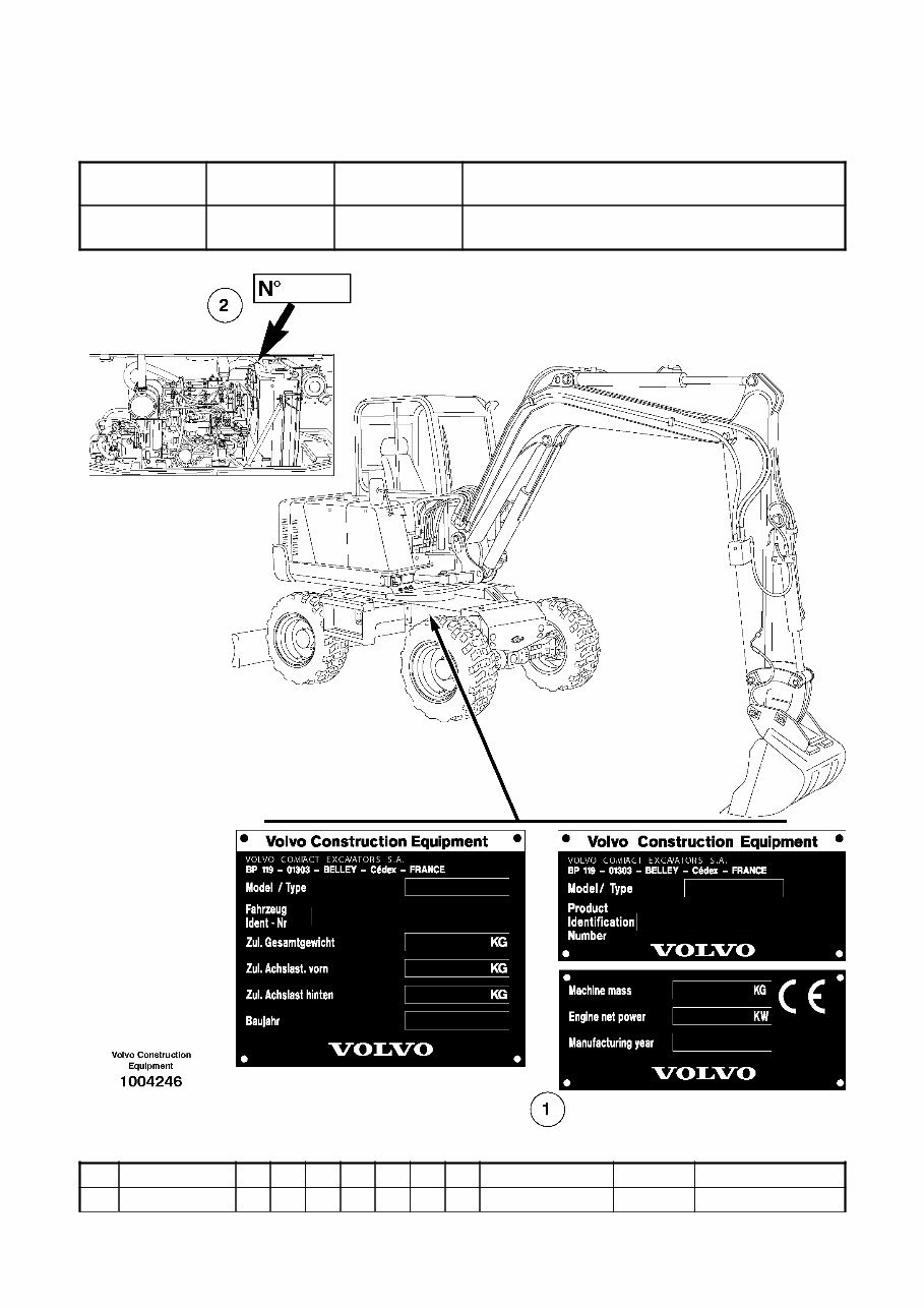 Volvo EW50 Compact Excavator Service Parts Catalogue Manual INSTANT SN: 10151 and up preview img 2