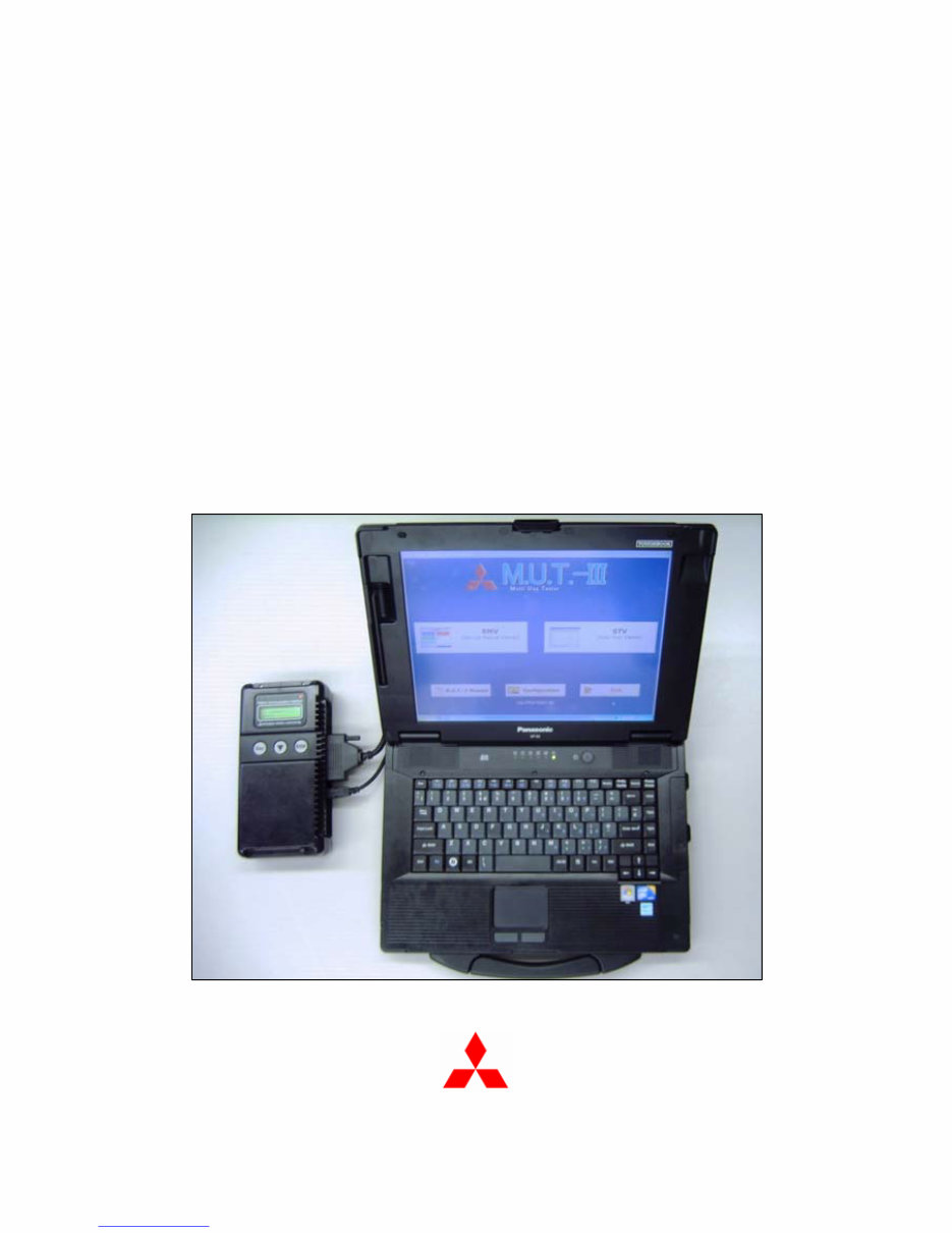 MITSUBISHI M.U.T 3 III MUT3 MUTIII MUT OWNER USER OPERManual preview img 1