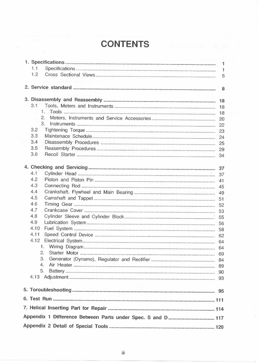 YANMAR L40-L100 Air Cooled LA Series INDUSTRIAL Diesel EngineS Service Repair Manual preview img 5