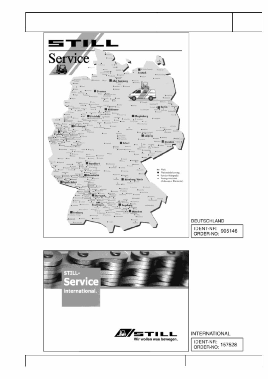 STILL LPG FORK Truck R70-16T R70-18T R70-20CT Illustrated Master Parts List Manual (Ident-Nr.170562-03.06 R7097-R7099) preview img 2