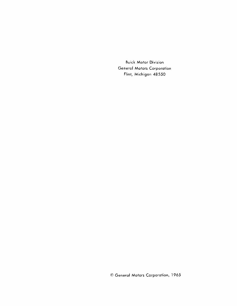 1966 Buick Chassis (Special/Skylark/Sport Wagon/LeSabre/Wildcat/Electra 225/Riviera) OEM Service & Repair Manual preview img 3