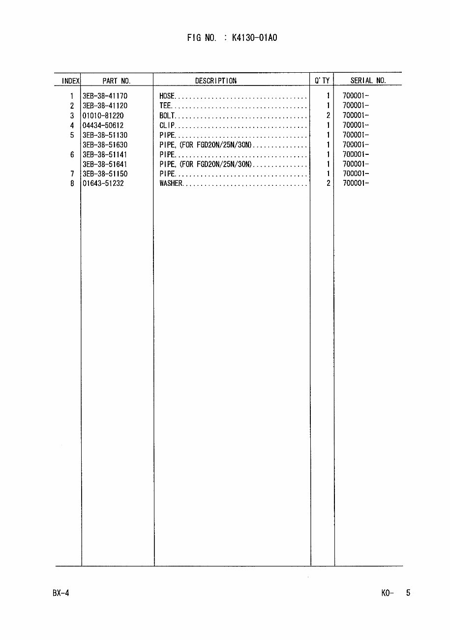Komatsu FD20/FD30/FG20/FG30 Forklift Brake System Parts Catalog preview img 5