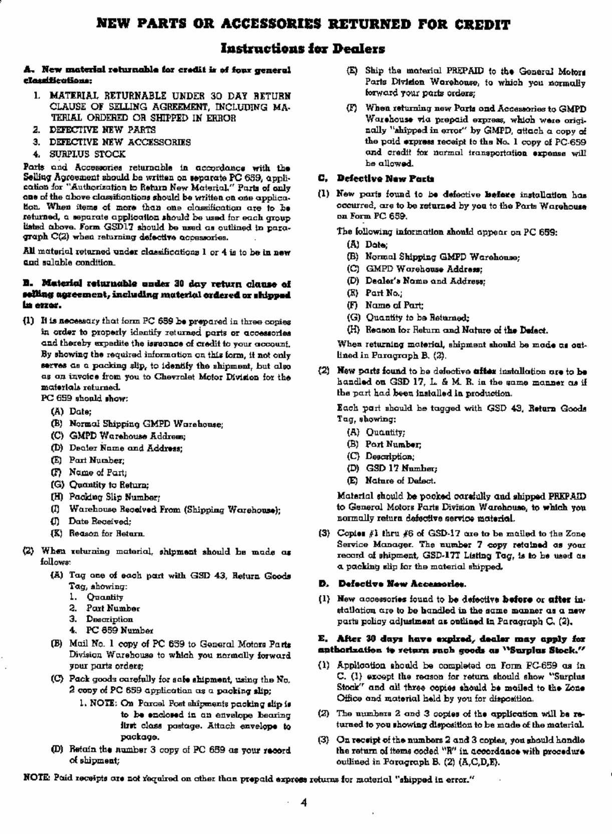 1929-1931 Chevrolet Styleline Fleetline Bel Air Two Ten Station Wagon Suburban Carryall Truck Deluxe Parts Catalog preview img 4