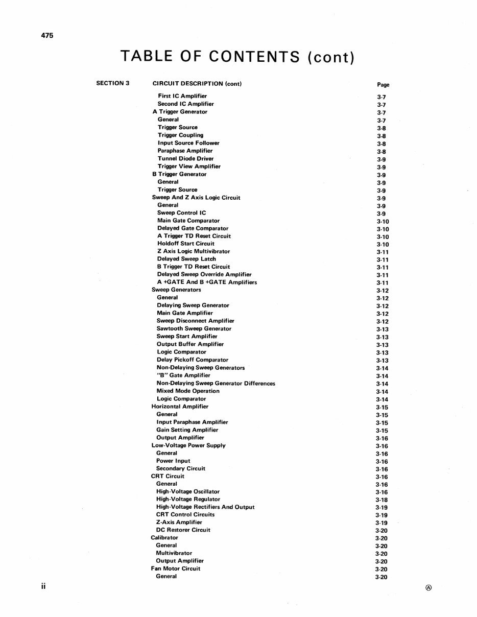 Tektronix R475A OSCILLOSCOPE Repair Manual preview img 4