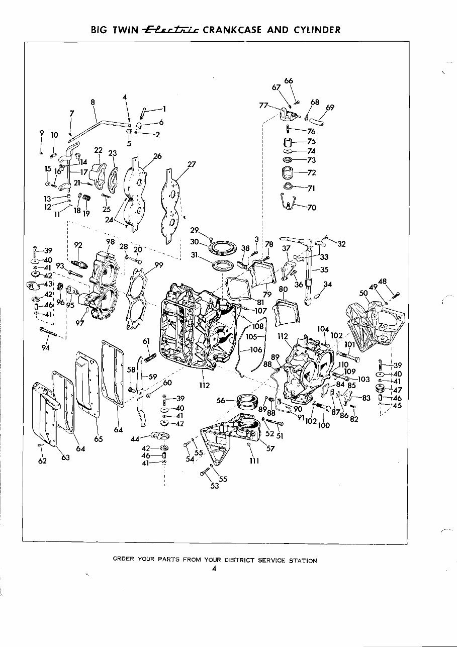 1957 Evinrude outboard Big Twin & Lark 35 parts manual preview img 4