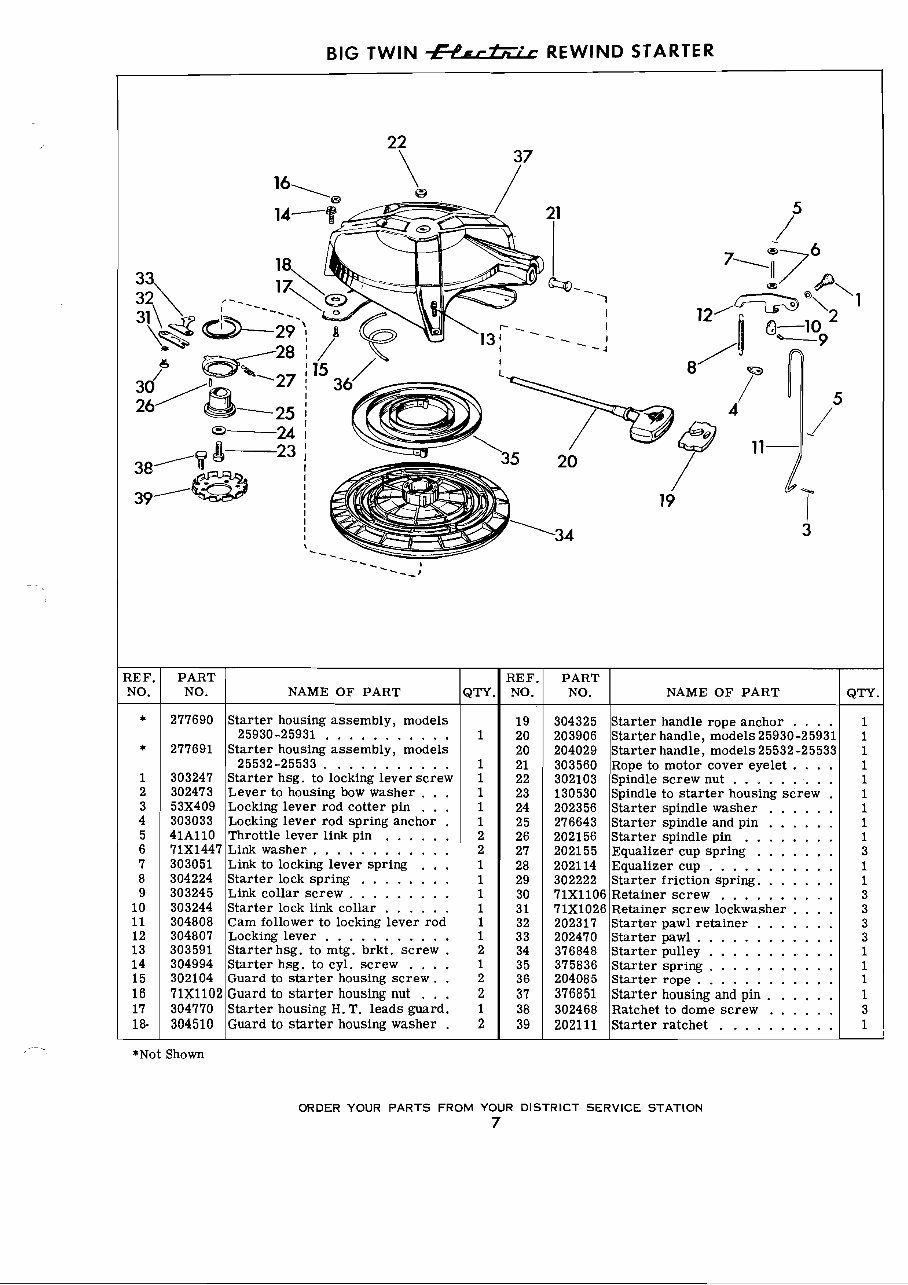1957 Evinrude outboard Big Twin & Lark 35 parts manual preview img 7