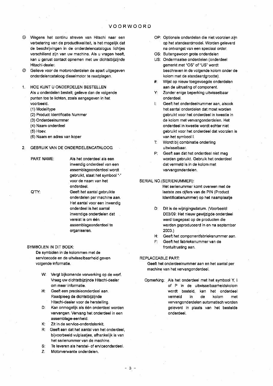HITACHI ZAXIS ZX27U-2 Excavator Parts Catalog Manual preview img 6
