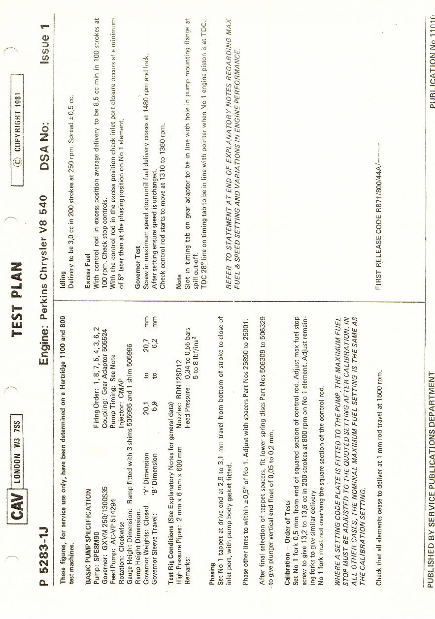 Cav In Line Minimec Fuel Pump Parts manual preview img 4