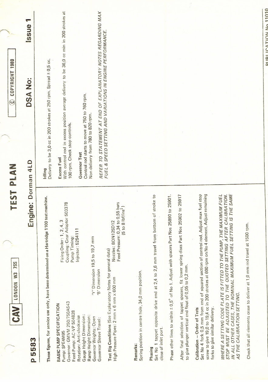Cav In Line Minimec Fuel Pump Parts manual preview img 9