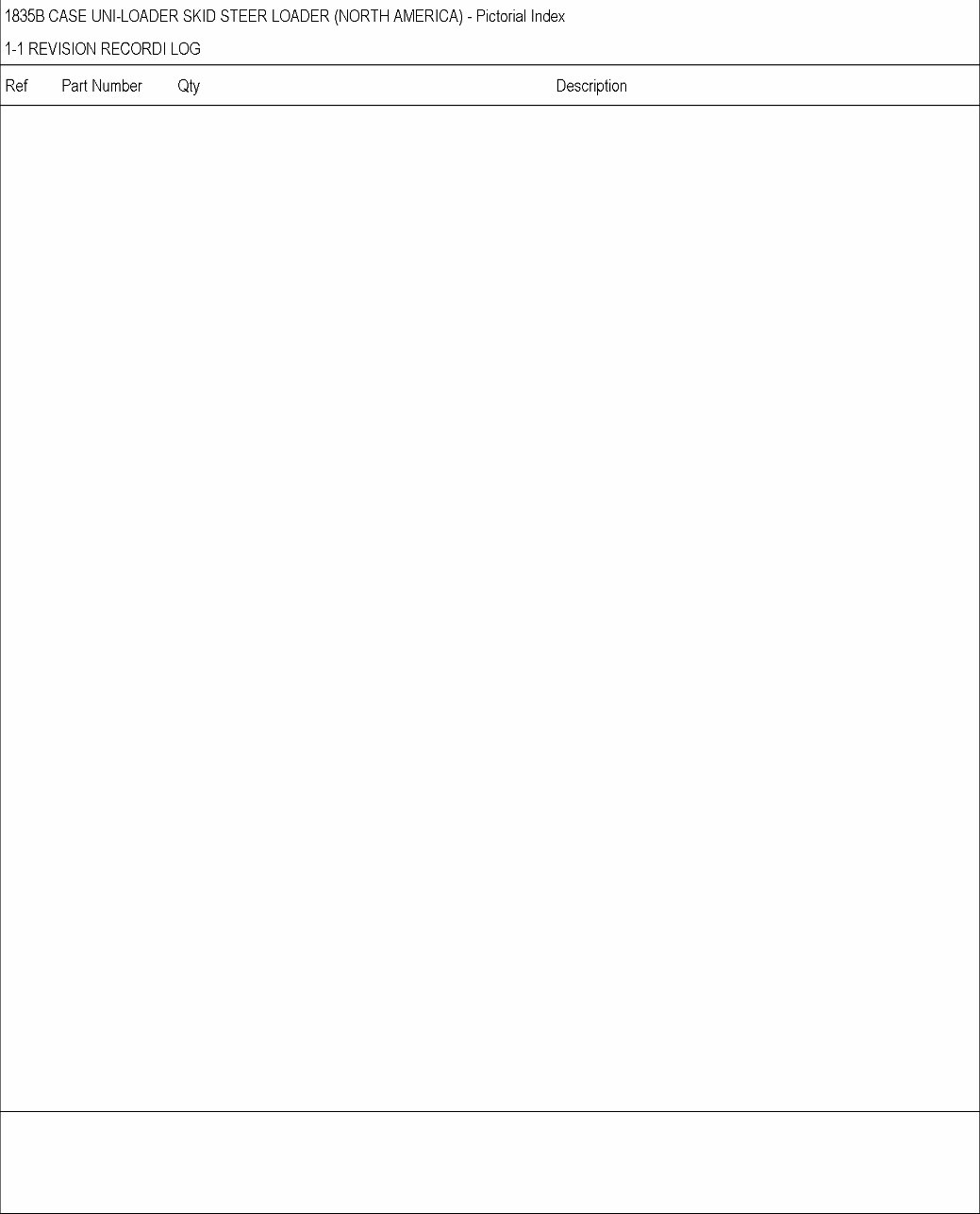 CASE 1835B Skid Steer Loader Parts Catalog Manual preview img 2