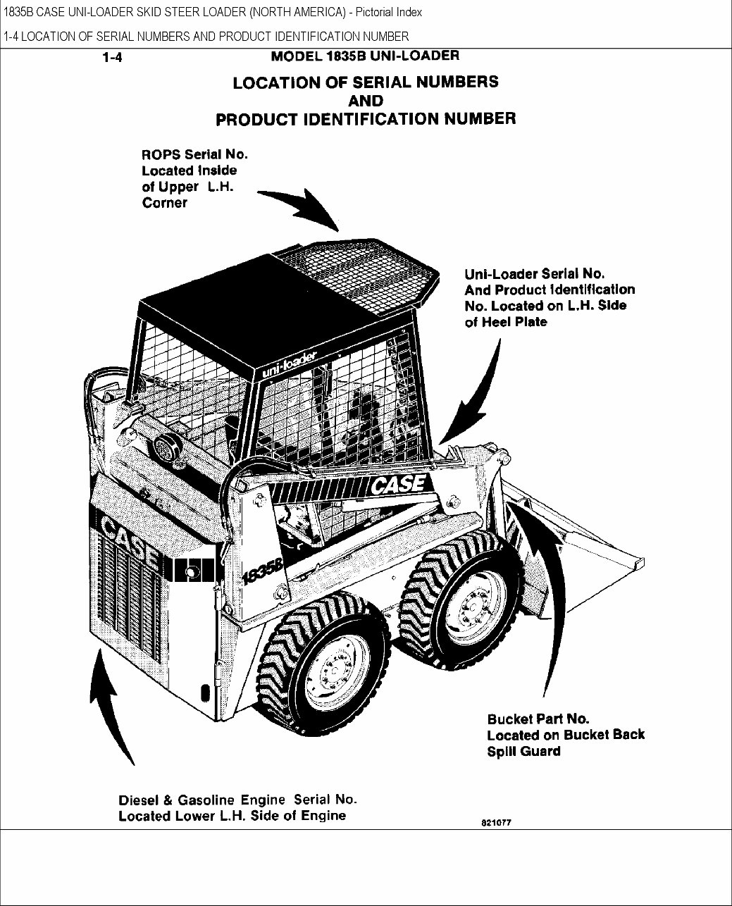 CASE 1835B Skid Steer Loader Parts Catalog Manual preview img 3