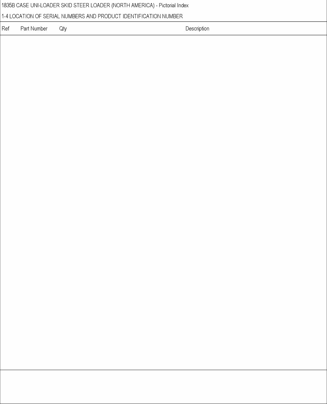 CASE 1835B Skid Steer Loader Parts Catalog Manual preview img 4