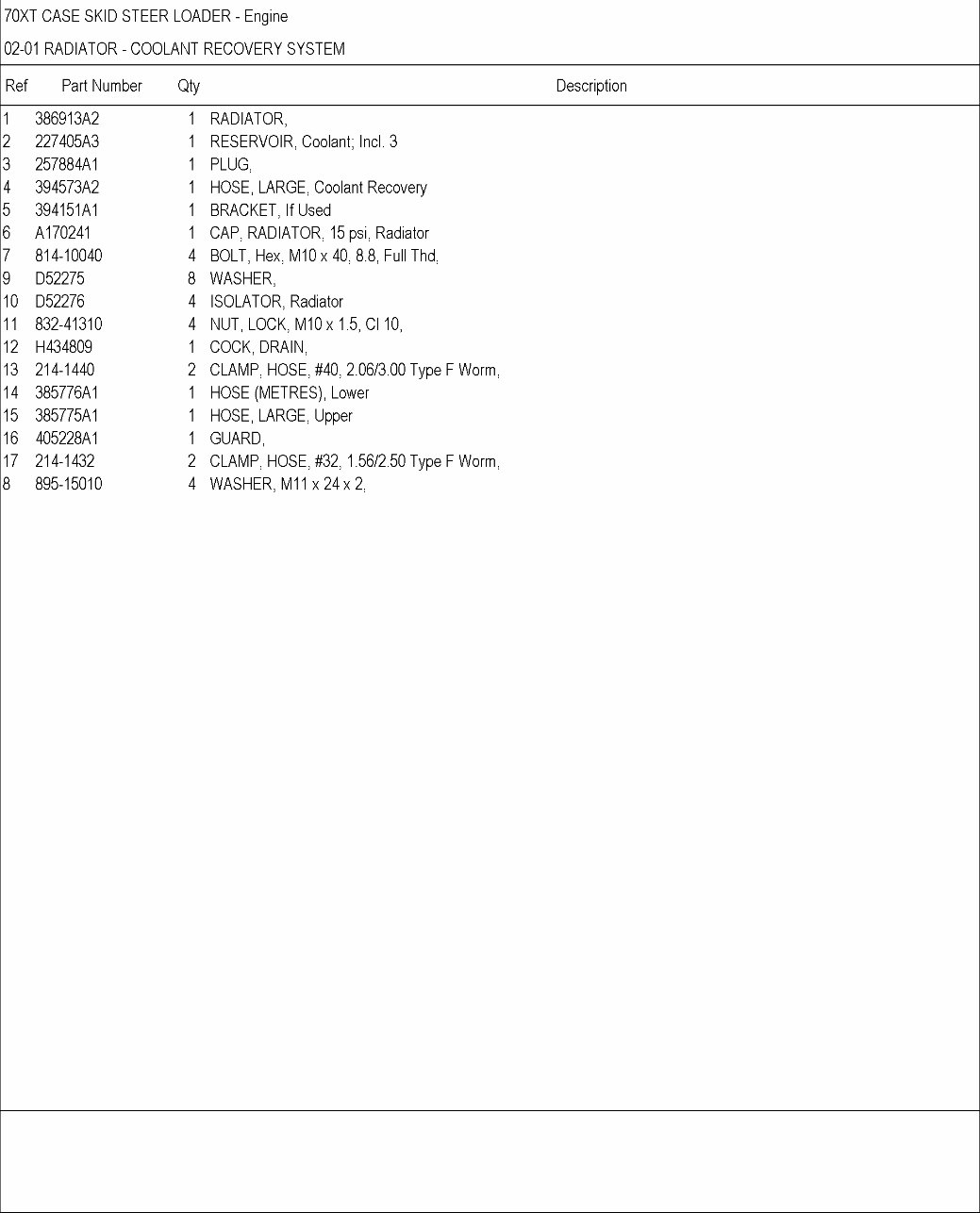 CASE 70XT Skid Steer Loader Parts Catalog Manual preview img 3
