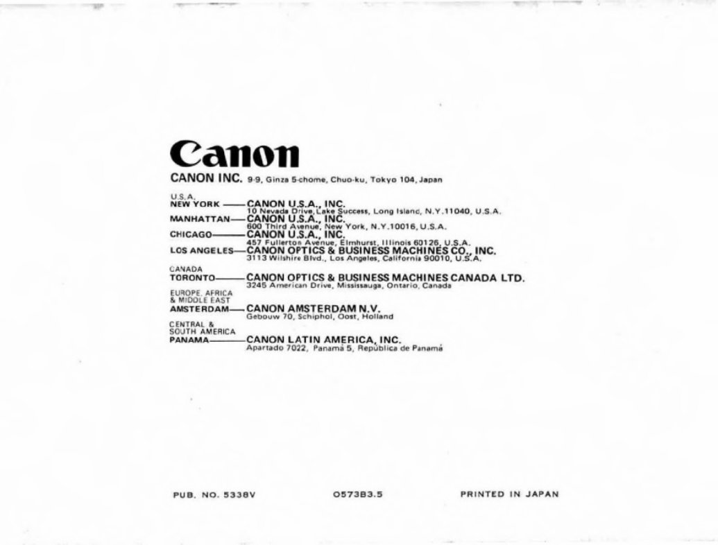 CANON S-400 CINE PROJECTOR Manual preview img 10