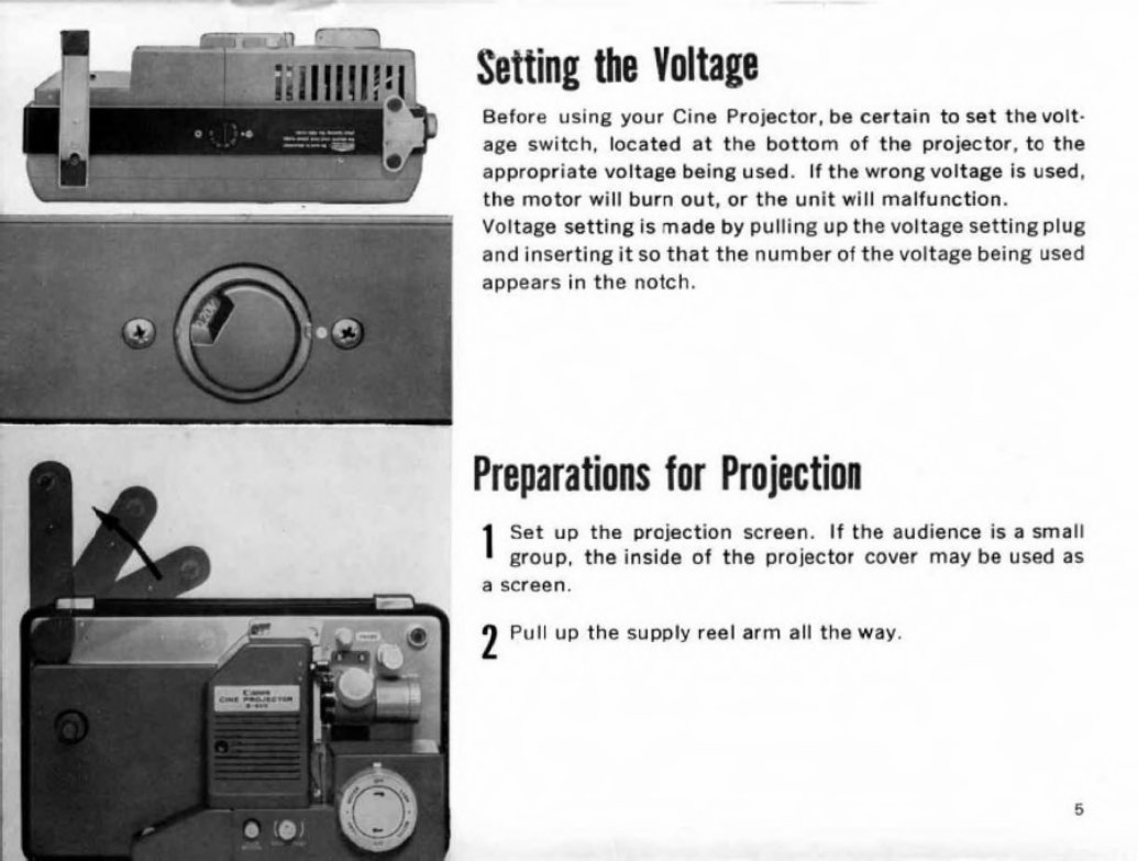 CANON S-400 CINE PROJECTOR Manual preview img 3