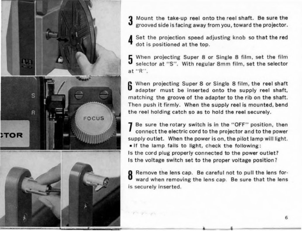 CANON S-400 CINE PROJECTOR Manual preview img 4