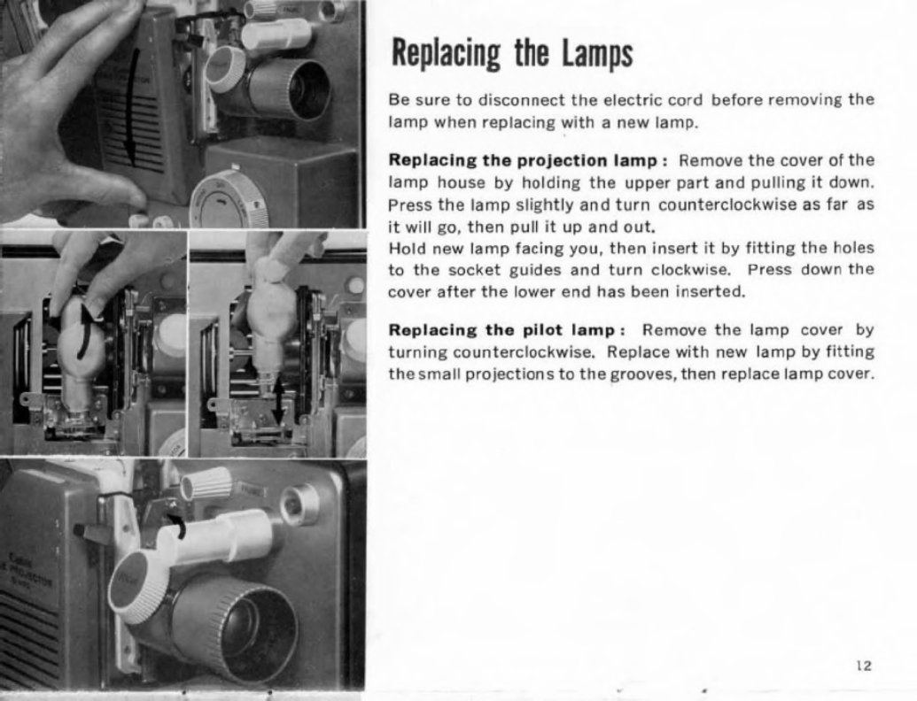 CANON S-400 CINE PROJECTOR Manual preview img 8