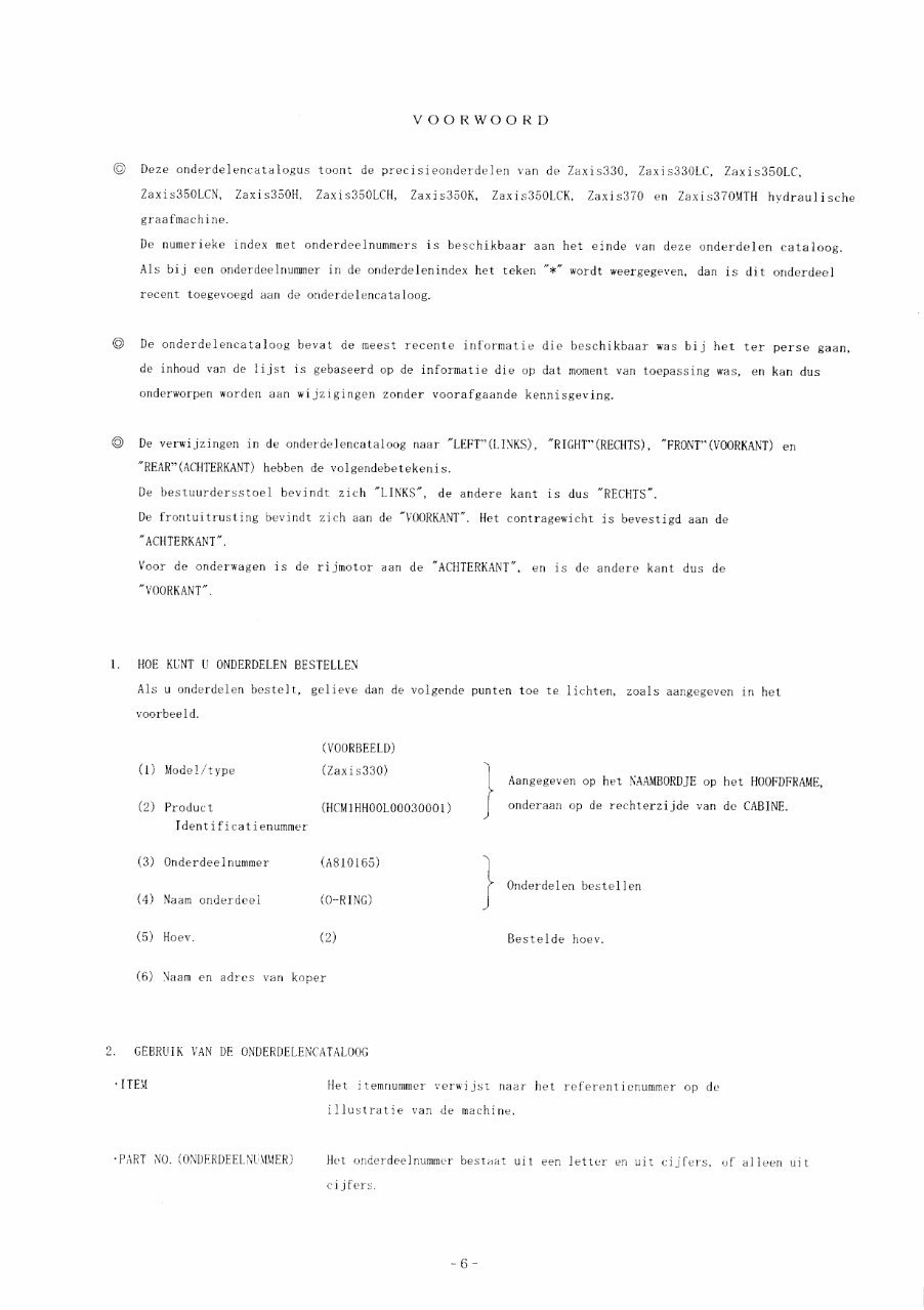 Hitachi Zaxis 330 330LC 370 Equipment Components Parts preview img 9