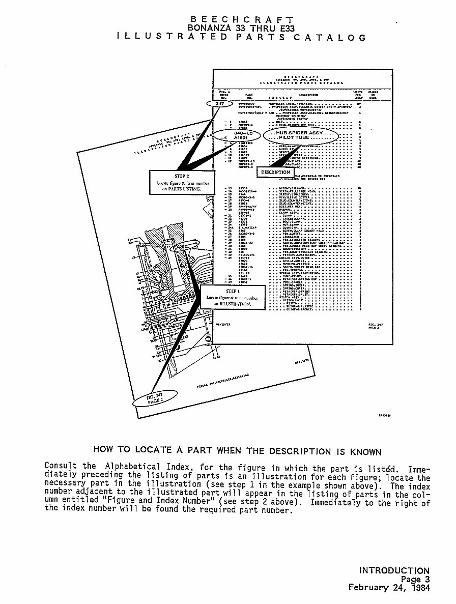 BEECHCRAFT DEBONAIR 33 Series IPC Illustrated Parts Catalog Parts Manual IPL - preview img 10