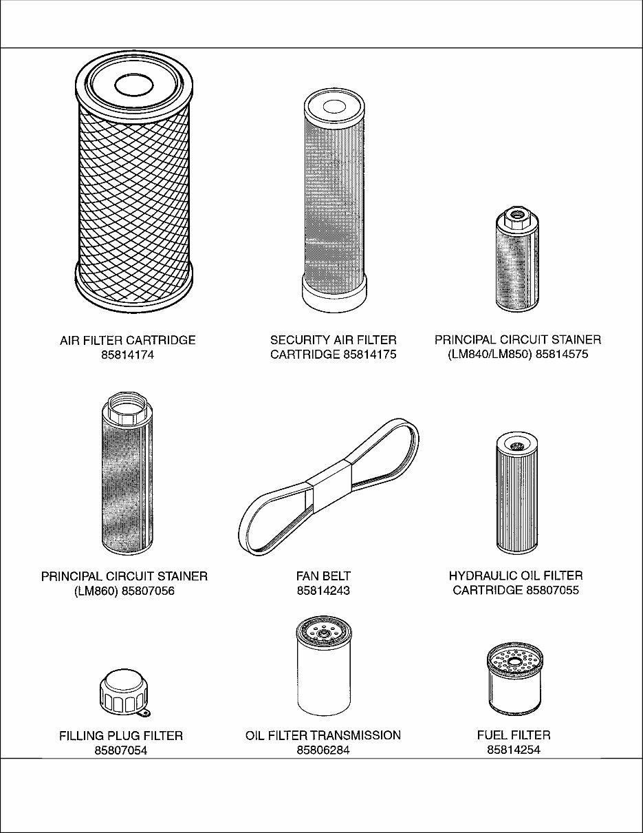 NEW HOLLand LM860 TELEHandLER MASTER ILLUSTRATED Parts LIST Manual BOOK preview img 8