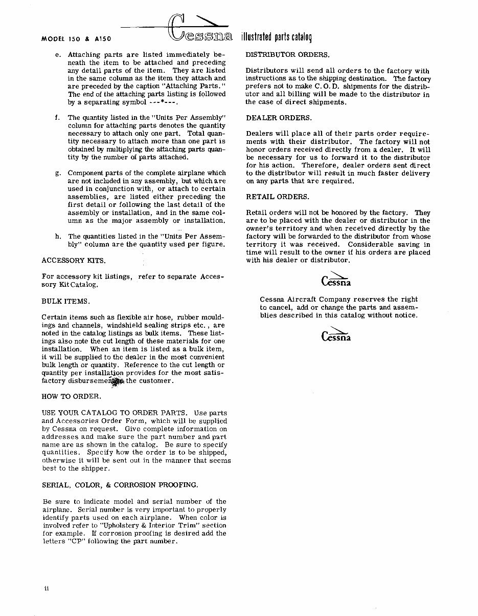 1970-1977 Cessna 150 A150 F150 Parts Catalog preview img 6