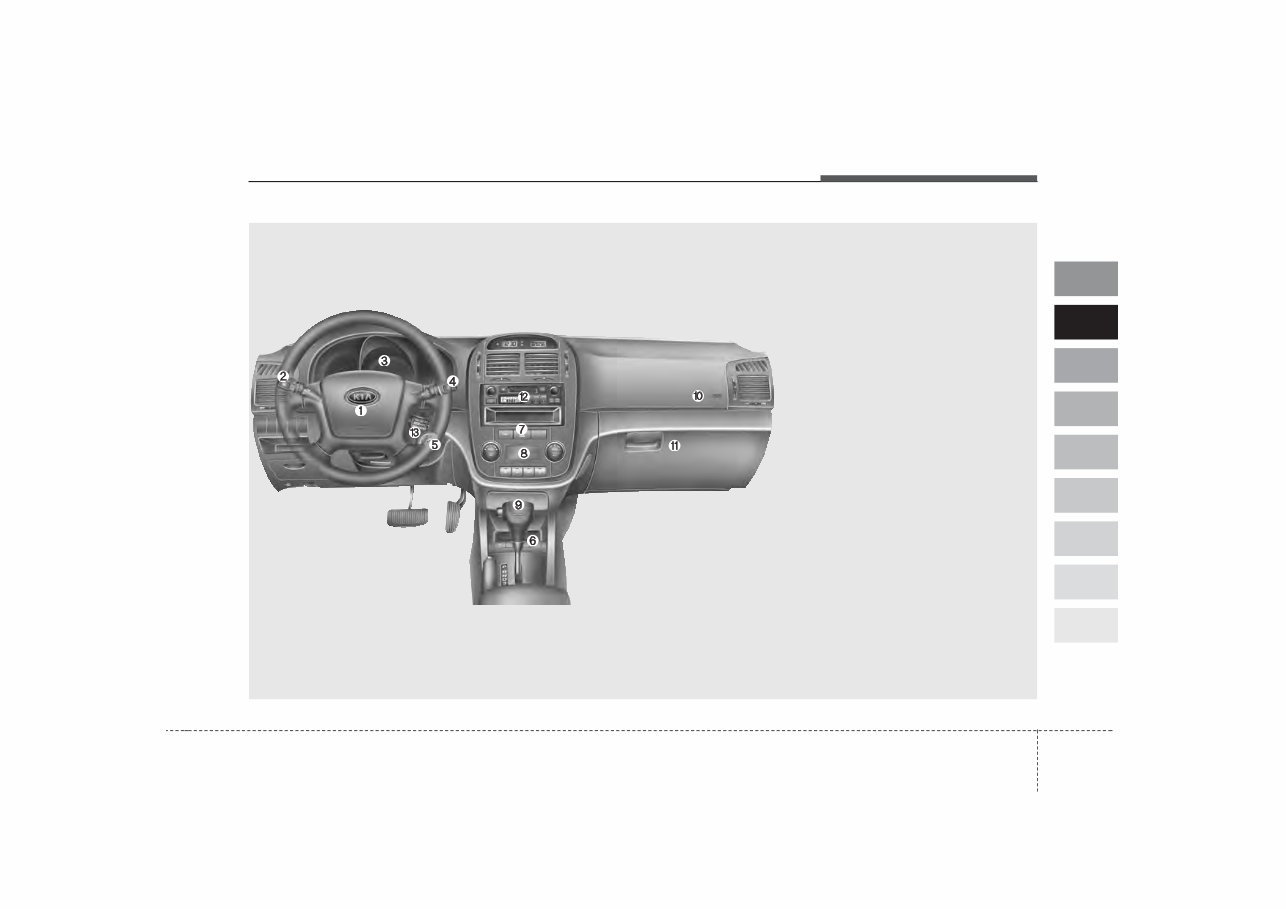 2007 KIA Spectra Owners Manual preview img 9