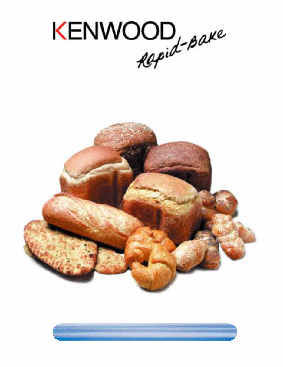 Kenwood RapidBake BreadMaker Parts Model BM200 Instruction Manual Recipes preview img 1