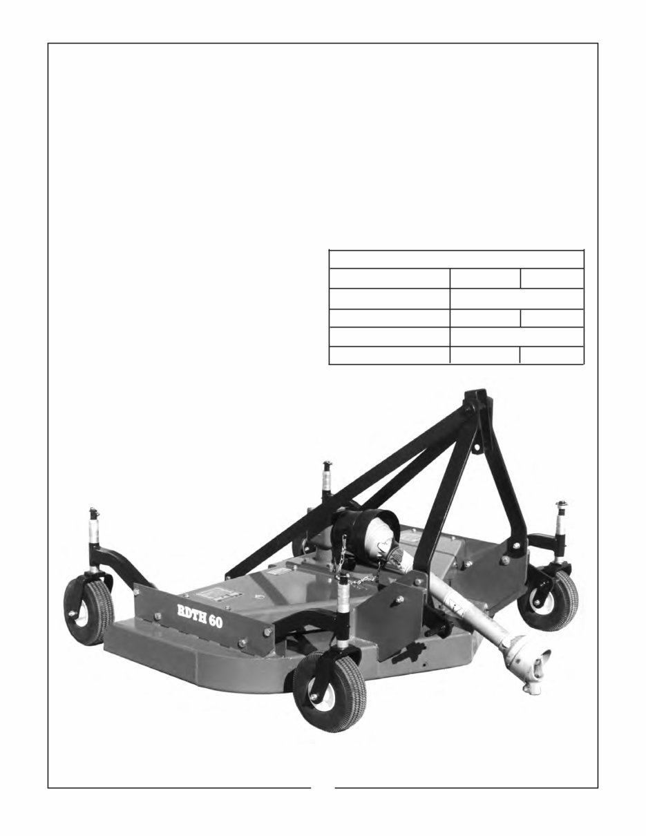 BUSH HOG RDTH 60 72 Operation Maintenance Owners Manual preview img 9