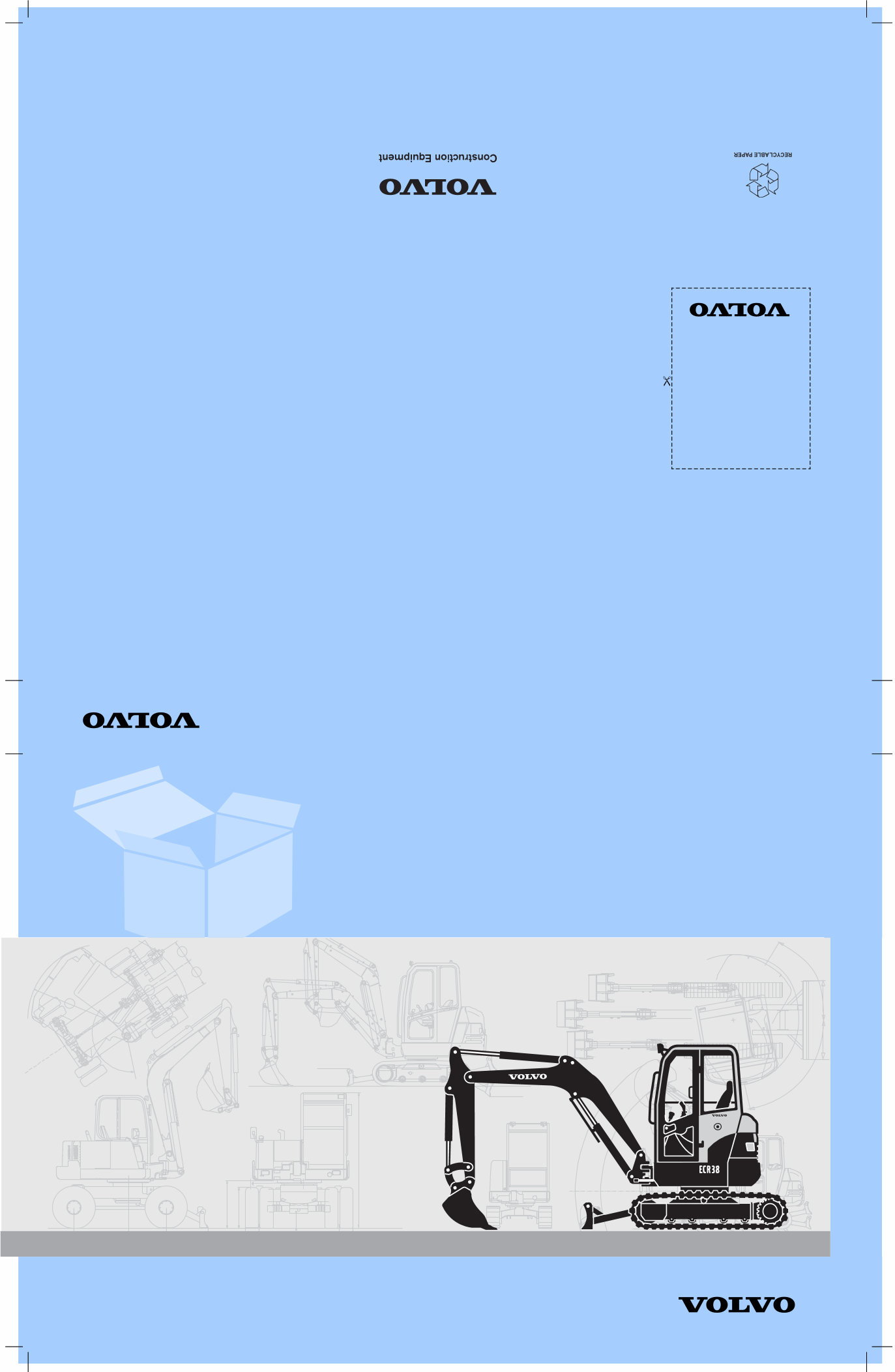 VOLVO ECR38 MINI DIGGER Excavator Parts Catalog IPL Manual preview img 1