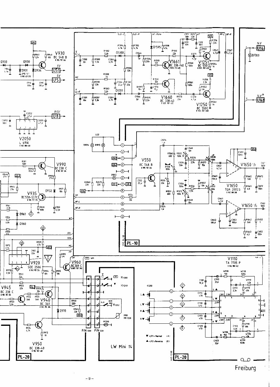 Schematic Diagrams Manual BLAUPUNKT FREIBURG/MELBOURNE SQR-39 CAR STEREO preview img 10