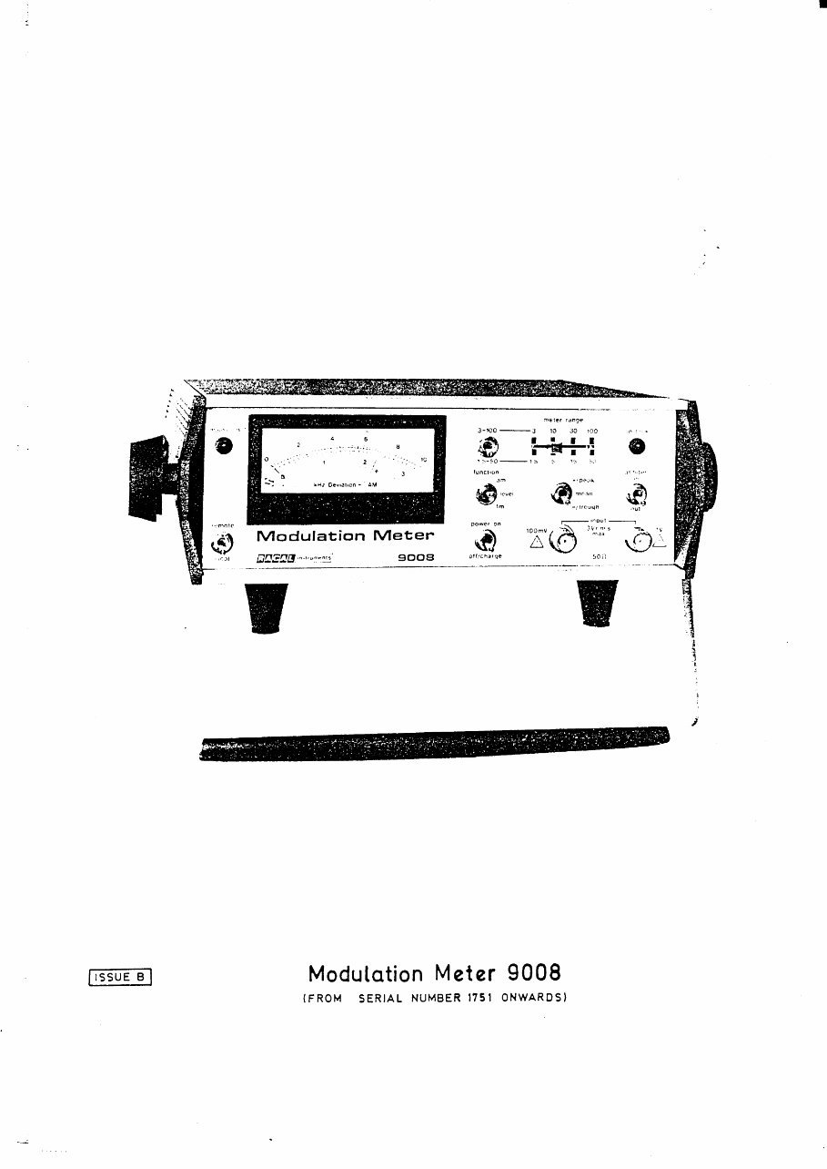 RACAL 9008 AM/FM MODULATION MODULATOR Repair Manual preview img 2