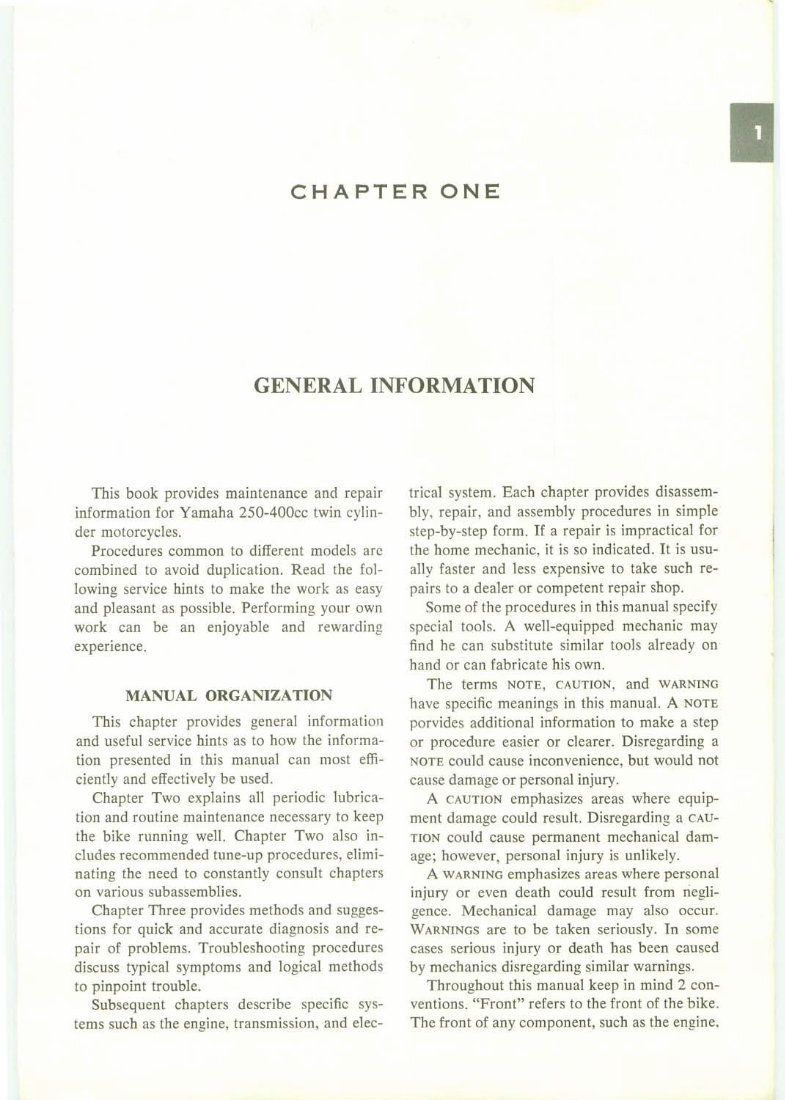 1965-1978 Yamaha YDS RD YM YR Series 250CC 400CC 2 Stroke Twins Service & Repair Manual preview img 7