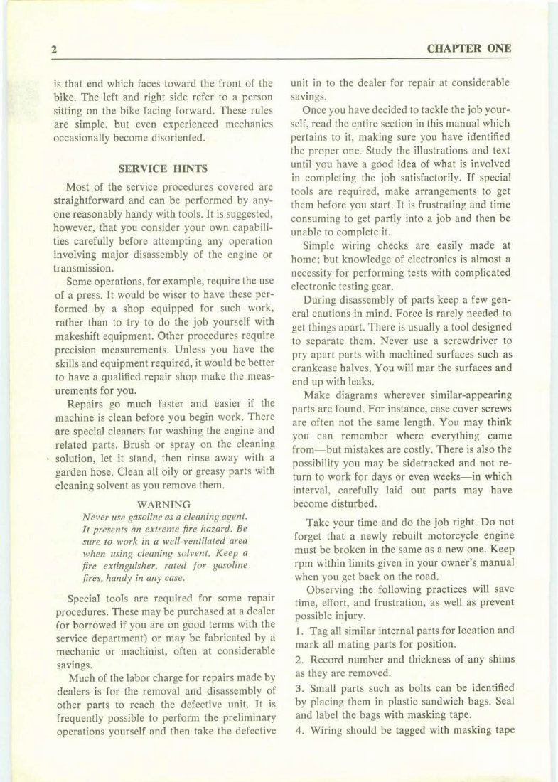 1965-1978 Yamaha YDS RD YM YR Series 250CC 400CC 2 Stroke Twins Service & Repair Manual preview img 8