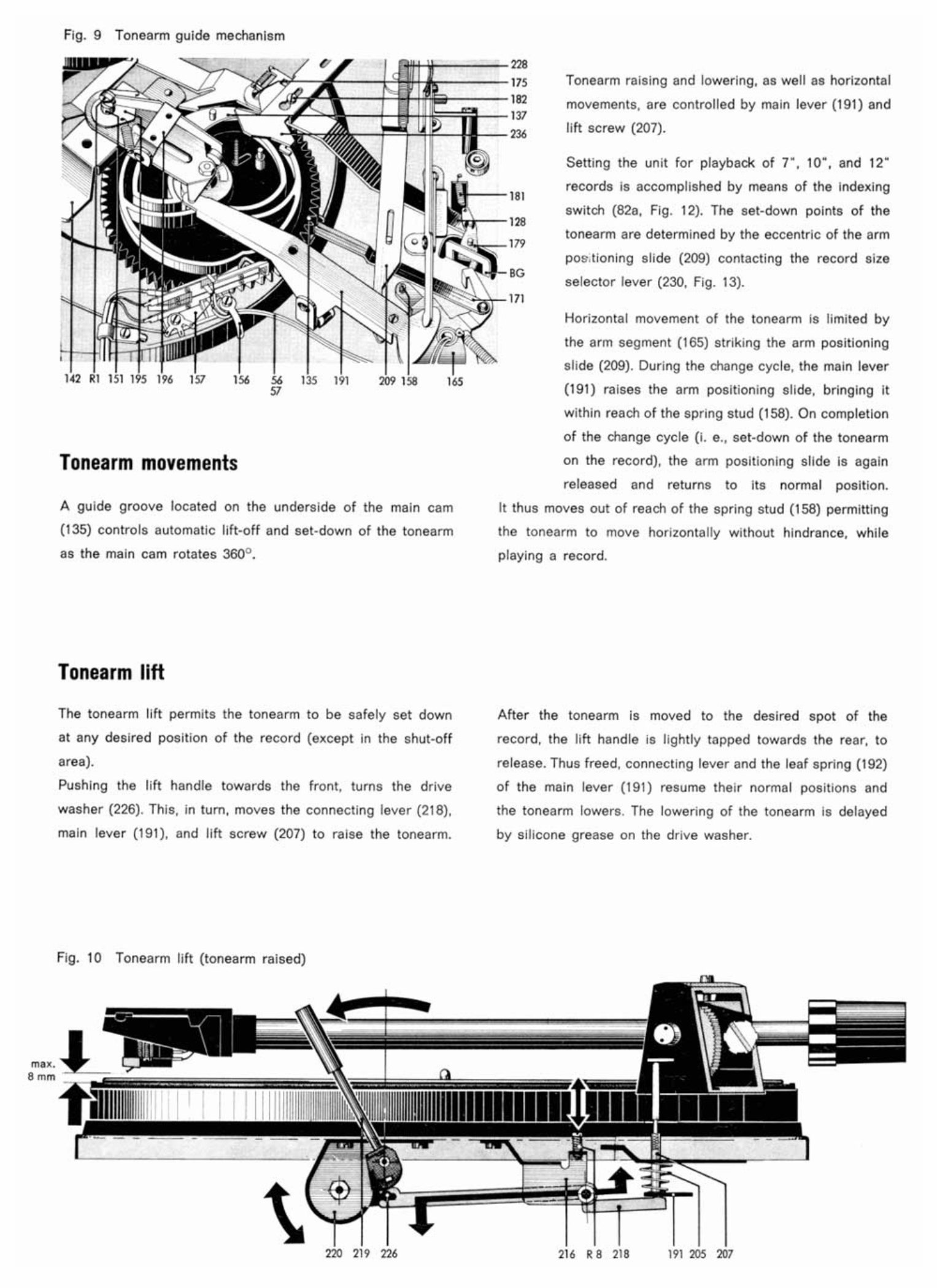 DUAL 1019 TURNTABLE Service Manual / Repair Manual preview img 8