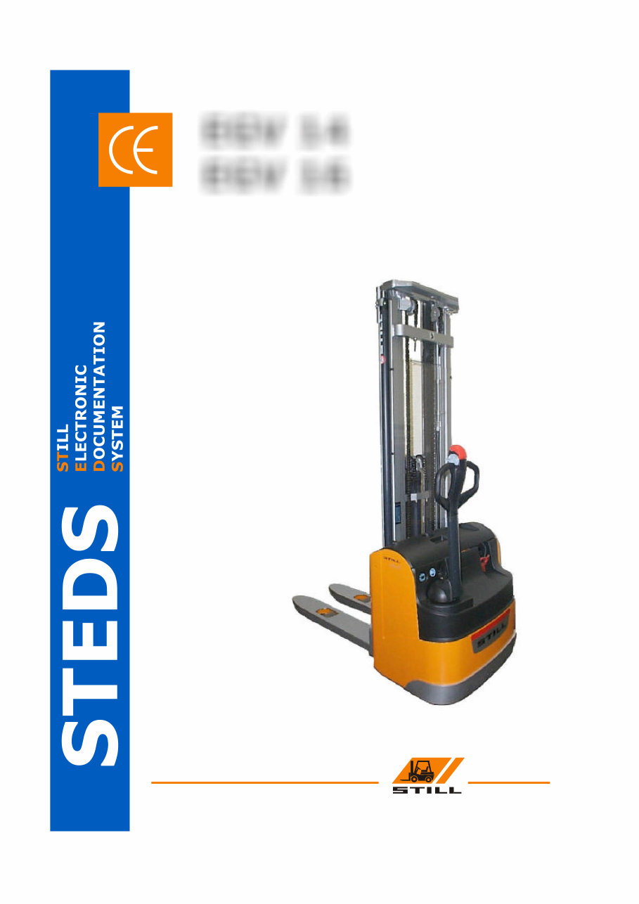 Still EGV 14, EGV 16 Electric Pallet Truck Service Repair Workshop Manual preview img 1